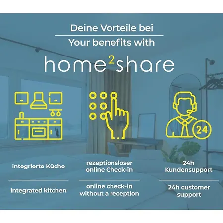 Lägenhet Premium I Kostenloses Parken I Home2share *